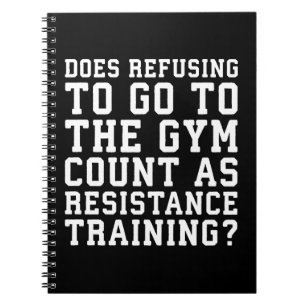Caderno Espiral Gym que recusa, contagens como o treinamento da
