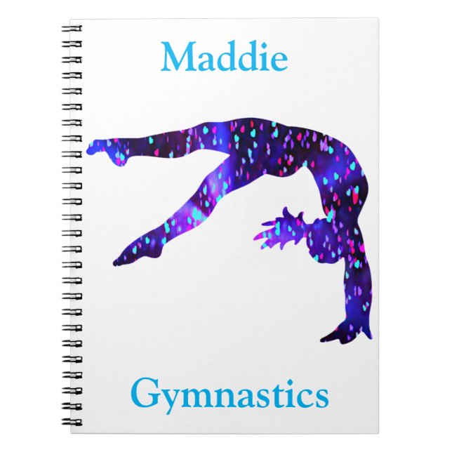 Caderno Espiral Gymnastics Handspring Notebook (Frente)