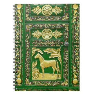 Caderno Espiral Gypsy door detail notebook