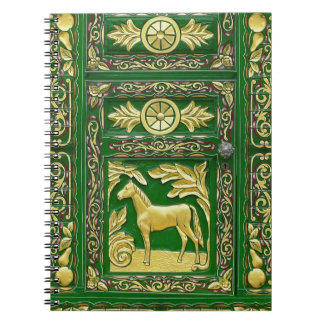 Caderno Espiral Gypsy door detail notebook