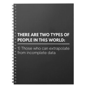 Caderno Espiral Há dois TIPOS de pessoas neste mundo: