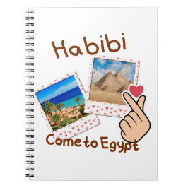 Caderno Espiral Habibi Venha para o Egito