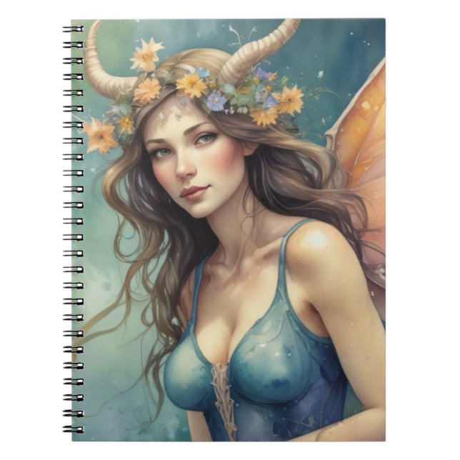 Caderno Espiral Hada de Capricornio (Frente)