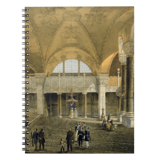Caderno Espiral Haghia Sophia, placa 9: a galeria imperial nova, (Frente)