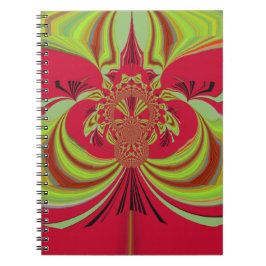 Caderno Espiral Hakuna Matata design amarelo-vermelho