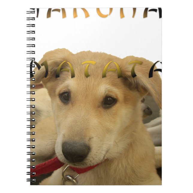 Caderno Espiral Hakuna Matata Eu sei o que você está pensando (Frente)