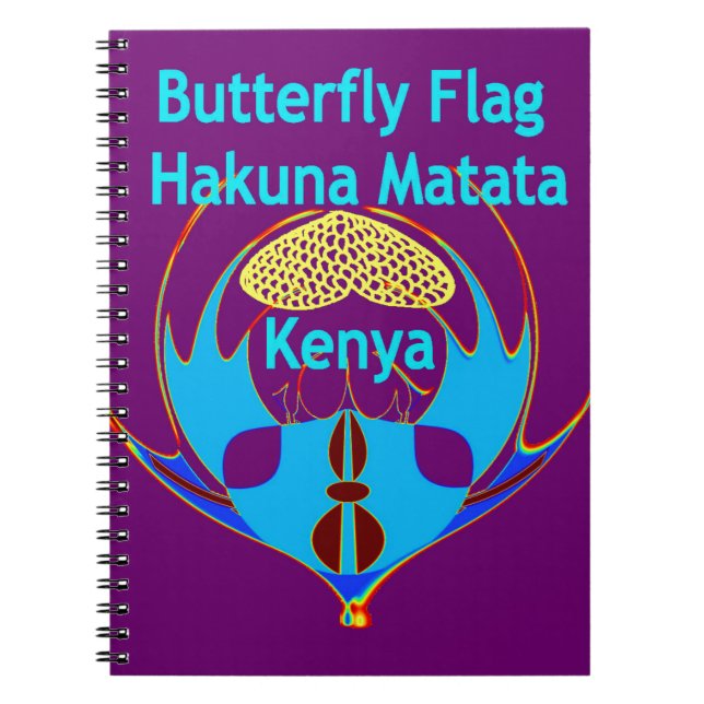 Caderno Espiral "Hakuna Matata Kenya" Impressão/Gráfico de Arte po (Frente)