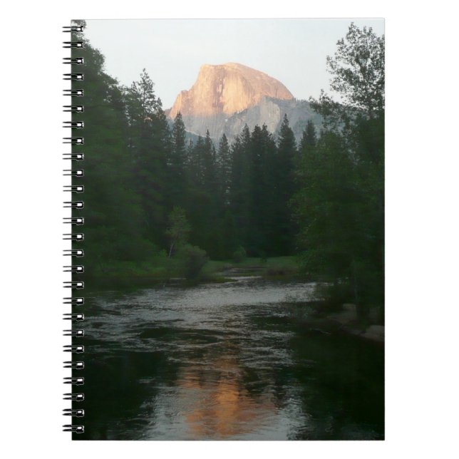 Caderno Espiral Half Dome Sunset in Yosemite National Park (Frente)