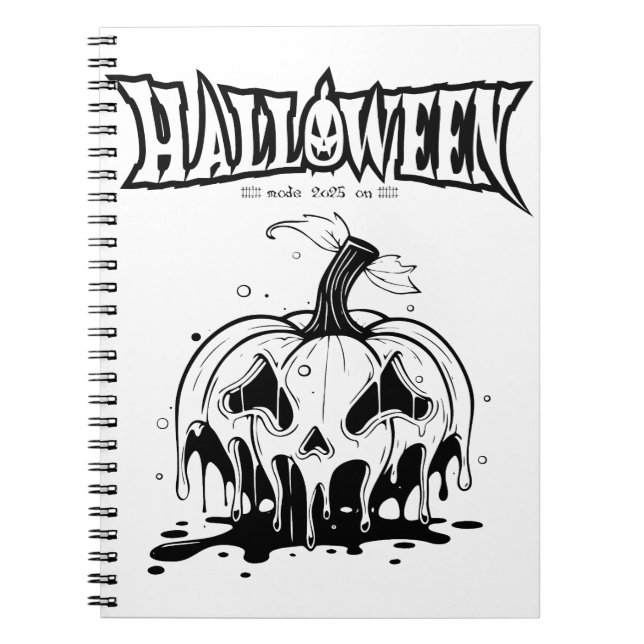 Caderno Espiral Halloween 2025 Spooky Season (Frente)