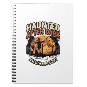 Caderno Espiral Halloween Assombrado Depois do Anoitecer