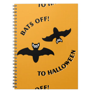 Caderno Espiral Halloween Bats Orange