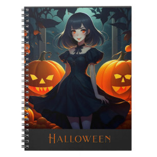 CADERNO ESPIRAL HALLOWEEN DARK VAMPIRE PRINCESA