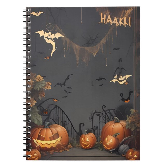 Caderno Espiral Halloween de notebook (Frente)