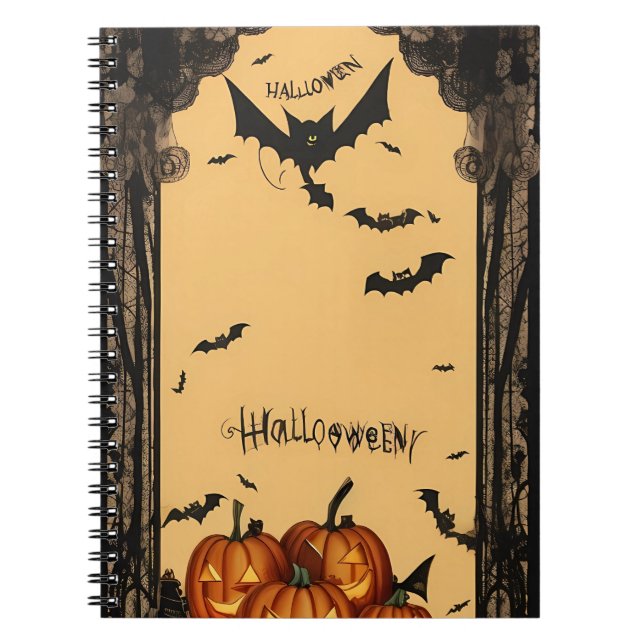 Caderno Espiral Halloween de notebook (Frente)