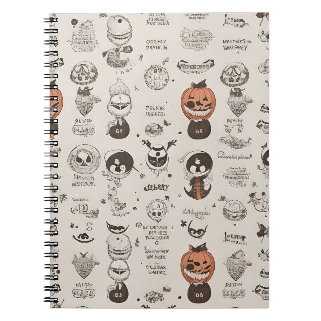 Caderno Espiral Halloween de notebook (Frente)