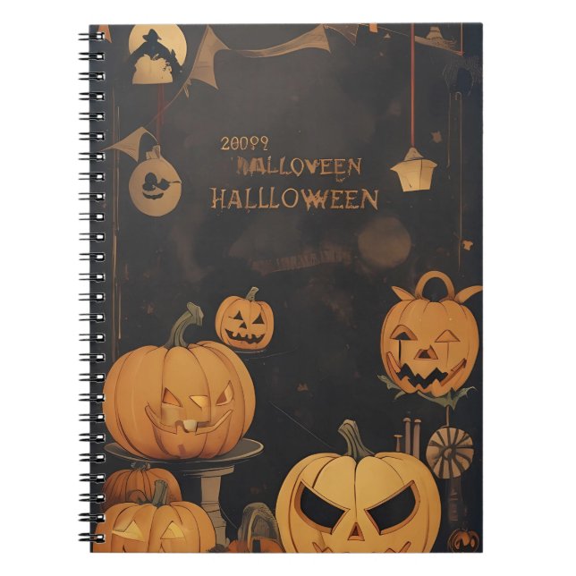 Caderno Espiral Halloween de notebook (Frente)