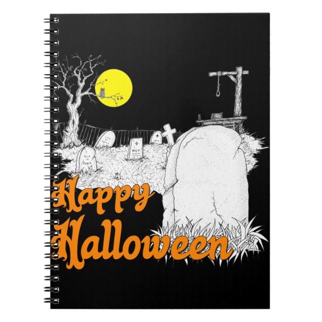 Caderno Espiral Halloween DIY (Frente)