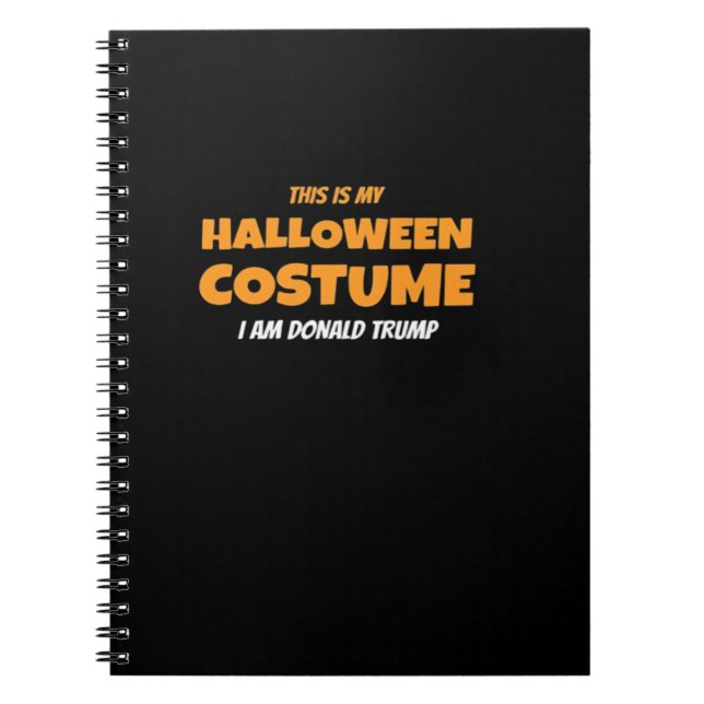 Caderno Espiral Halloween Donald Costume Trumpkin Ideas Classic (Frente)