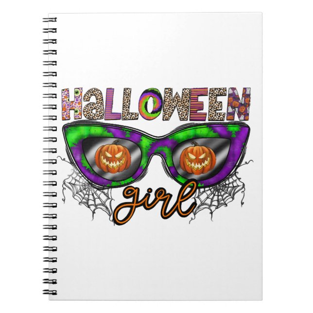 Caderno Espiral Halloween Girl (Frente)