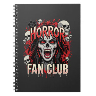 Caderno Espiral Halloween Horror Fan Club Vampire Skull