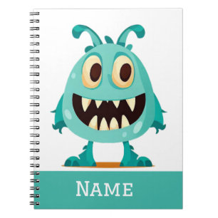 Caderno Espiral Halloween/Monster/desenho animado