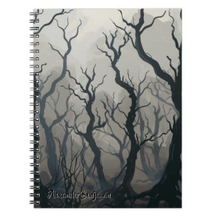 Caderno Espiral Halloween Noturno Assombrado