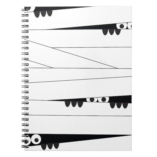 Caderno Espiral Halloween Peeking Mummy (Frente)