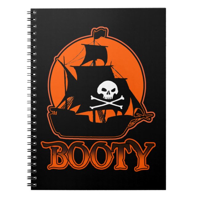 Caderno Espiral Halloween Pirate Booty (Frente)