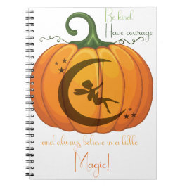 Caderno Espiral Halloween Pumpkin Fairy design