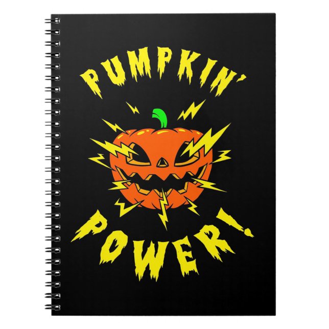 Caderno Espiral Halloween Pumpkin Power (Frente)