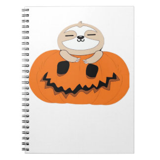 Caderno Espiral Halloween Pumpkin Sloth Classic T-Shirt
