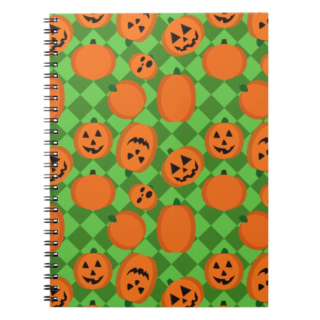 Caderno Espiral Halloween Pumpkins (Frente)