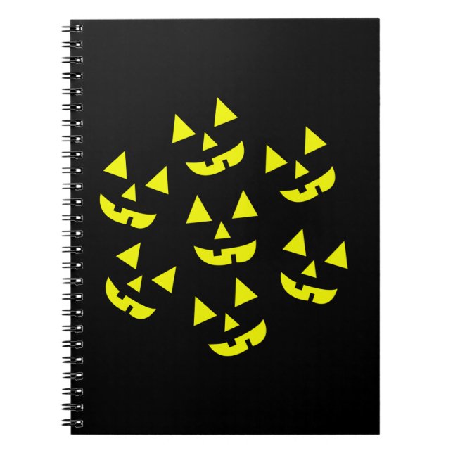 Caderno Espiral Halloween Pumpkins Jack O' Lanterna (Frente)