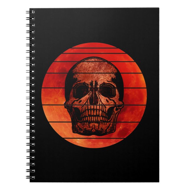 CADERNO ESPIRAL HALLOWEEN SKULL (Frente)
