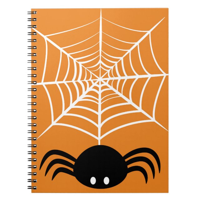 Caderno Espiral Halloween Spider Web (Frente)