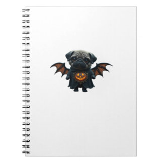 Caderno Espiral Halloween Spooky Pug Classic T-Shirt