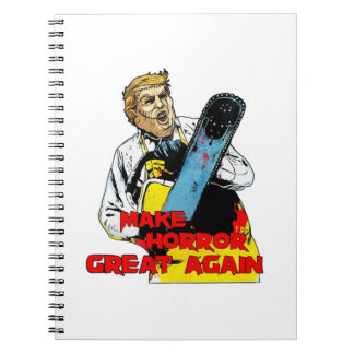 Caderno Espiral Halloween Trump Mash Leatherface Torne Horror Gr