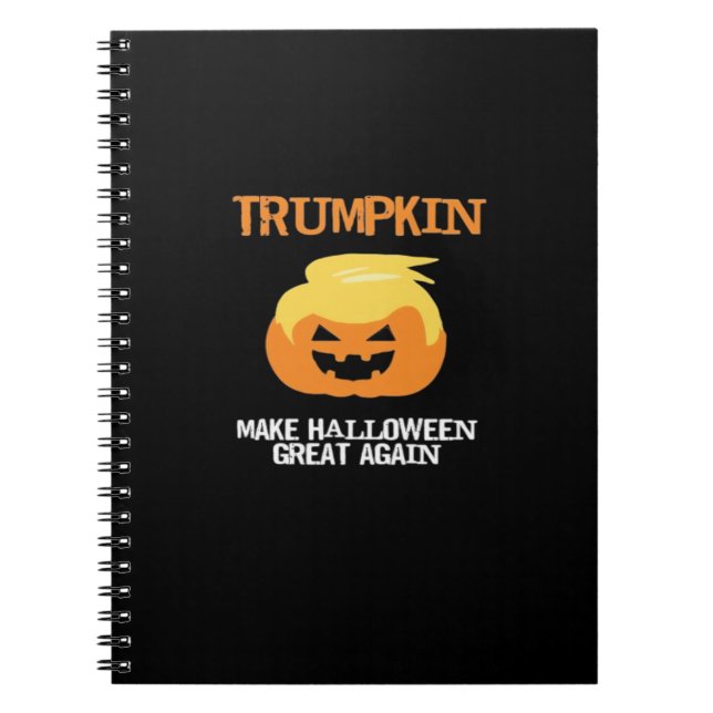 Caderno Espiral Halloween Trumpkin V3 (Frente)