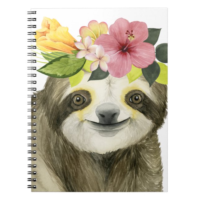 Caderno Espiral Halo tropical | Lama Doce (Frente)
