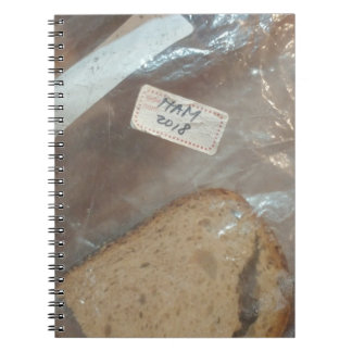 Caderno Espiral HAM 2018 (fatia de pão em saco) Saco