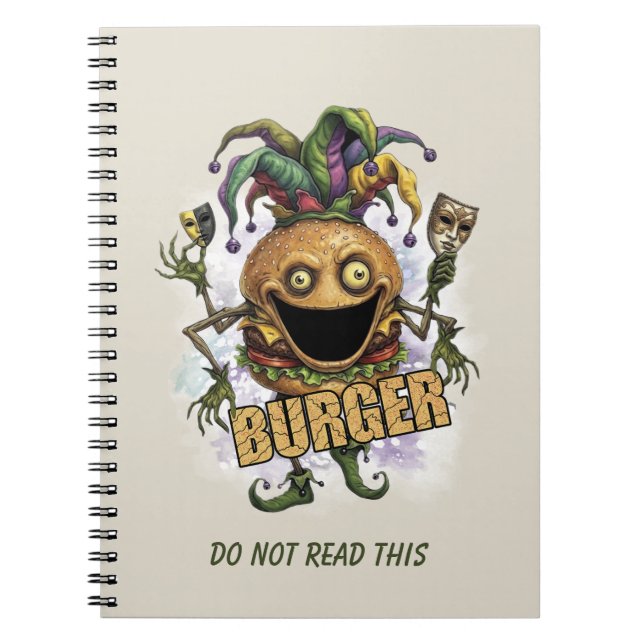 Caderno Espiral Hamburger Amigo do Bobo do Vazio (Frente)