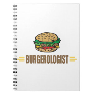 Caderno Espiral Hamburger Engraçado