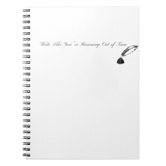 Caderno Espiral Hamilton que funciona fora do Diário do tempo (Frente)