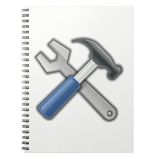 Caderno Espiral Hammer e Wrench (Frente)