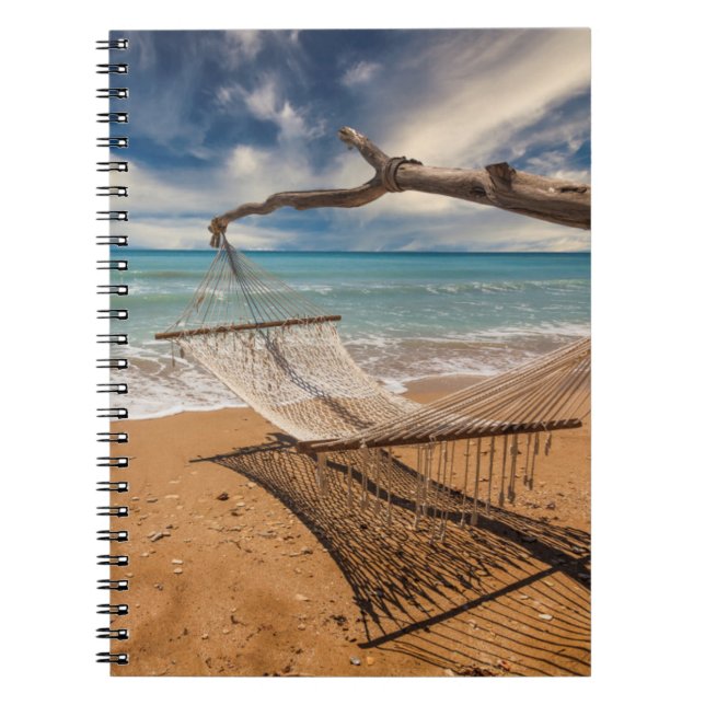 Caderno Espiral Hammock na costa (Frente)