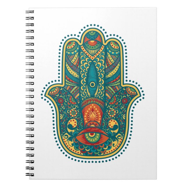 Caderno Espiral Hamsa (Frente)