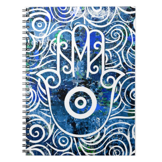 Caderno Espiral Hamsa Swirls (Frente)
