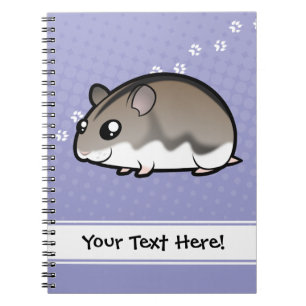 Caderno Espiral Hamster Anão Cartoon