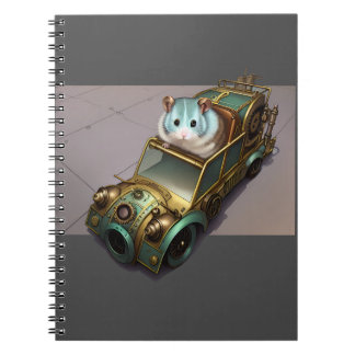 Caderno Espiral Hamster in the machine #1