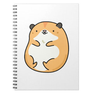 Caderno Espiral Hamster Kawaii